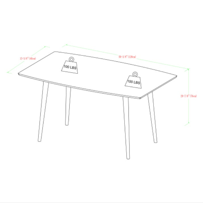 Mid-Century Modern Minimalist Dining Table Acorn