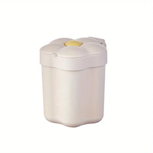 1pc Flower Shape Desktop Trash Can,Household Cute Mini Bins, Bedroom